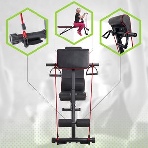 Fit4Med Wielofunkcyjna Ławka Treningowa Regulowana Składana Do Ćwiczeń modlitewnik 7