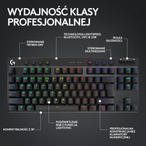 Klawiatura Logitech PRO X TKL Lightspeed GX Brown (920-012136) + Mysz Logitech G PRO X SuperLight 2 (910-006630) 6