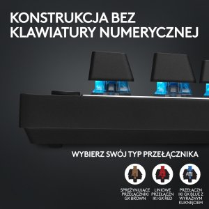 Klawiatura Logitech PRO X TKL Lightspeed GX Brown (920-012136) + Mysz Logitech G PRO X SuperLight 2 (910-006630) 62