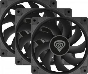 Obudowa GENESIS Irid 505 V2 MIDI TOWER (NPC-1517) + Wentylatory Oxal 120 Czarny 3-pack (NGF-2043) 24