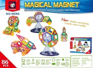 1life Klocki Magnetyczne Zestaw 86 elementów 2
