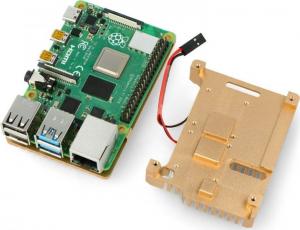 JustPi Obudowa z dwoma wentylatorami Raspberry Pi 4B (DNG-16015) 3