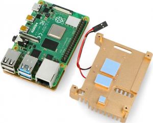 JustPi Obudowa z dwoma wentylatorami Raspberry Pi 4B (DNG-16015) 4