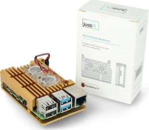 JustPi Obudowa z dwoma wentylatorami Raspberry Pi 4B (DNG-16015) 7