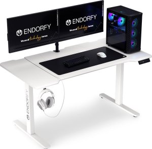 Fotel Endorfy Fotel Endorfy Scrim OWH (EY8A007) biały + Biurko Atlas L Electric Białe 150cm x 78cm 23