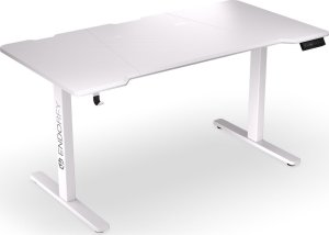 Biurko Endorfy Biurko Endorfy Atlas L Electric Białe 150 cmx78 cm + Uchwyt na monitor Atlas Single Onyx White 34