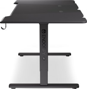 Biurko Endorfy Biurko Endorfy Atlas L Czarne 150 cmx78 cm + Uchwyt na monitor Atlas Single 21