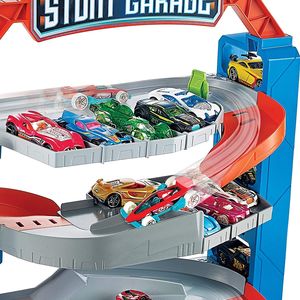 Hot Wheels Zestaw Garaż Parking Z Windą + Autko GNL70 5