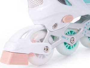 Rolki Bestif BRS01 z wymienną płozą regulowane miętowe r. 34-37 8