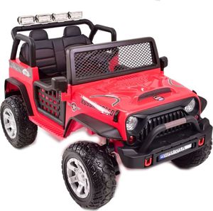 Super-Toys WIELKI DZIP 4X4 ROUGH SPEED, FUNKCJA BUJANIA, WALIZKA, MIĘKKIE KOŁA/XMX-617 4
