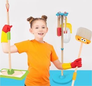 Tooky Toy TOOKY TOY Drewniany Zestaw do Sprzątania dla Dzieci 6 el. 4