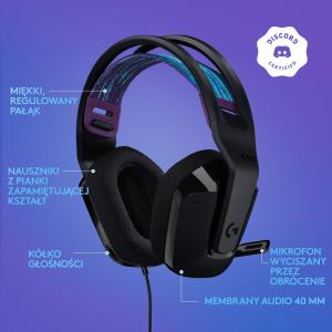 Słuchawki Logitech G335 Czarne (981-000978) 5