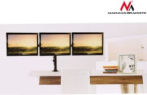 Maclean Uchwyt biurkowy na 3 monitory 13" - 27" (MC-691) 4