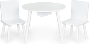 Ecotoys Stół stolik +2 krzesła meble dla dzieci komplet 3