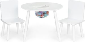 Ecotoys Stół stolik +2 krzesła meble dla dzieci komplet 8