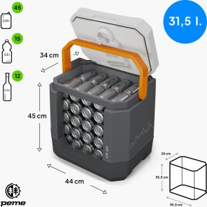 Lodówka turystyczna Peme Trip 31.5 l Adventure Orange z głośnikiem 2