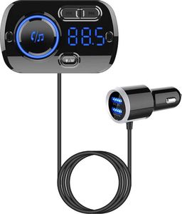 Transmiter FM Alogy Jednoczęściowe 2x USB-A 2.4 A 4