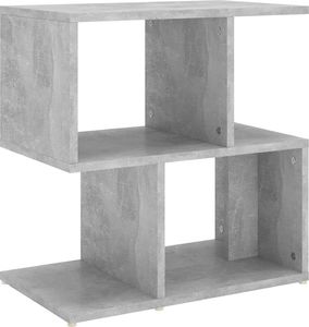vidaXL Szafka nocna, szarość betonu, 50x30x51,5 cm, płyta wiórowa 2