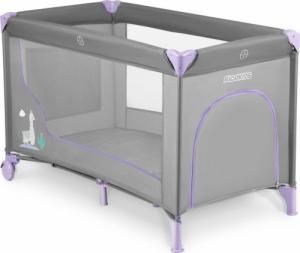 Ricokids Łóżeczko turystyczne + materac + torba 125 x 65 x 78 cm RK-240 szaro-lawendowe 2