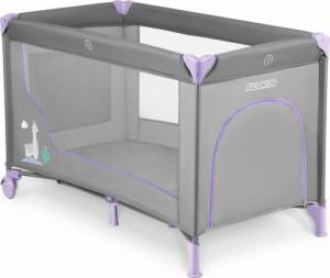 Ricokids Łóżeczko turystyczne + materac + torba 125 x 65 x 78 cm RK-240 szaro-lawendowe 3