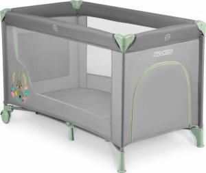 Ricokids Łóżeczko turystyczne + materac + torba 125 x 65 x 78 cm RK-240 szaro-miętowe 3