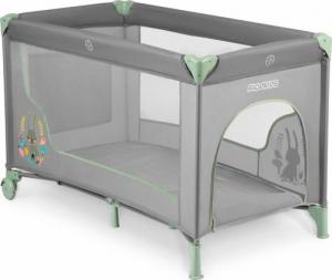 Ricokids Łóżeczko turystyczne + materac + torba 125 x 65 x 78 cm RK-240 szaro-miętowe 4
