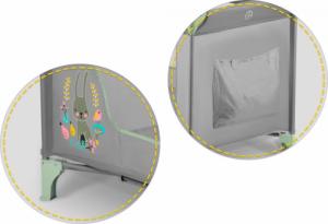 Ricokids Łóżeczko turystyczne + materac + torba 125 x 65 x 78 cm RK-240 szaro-miętowe 8
