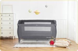 Ricokids Łóżeczko turystyczne + materac + torba 125 x 65 x 78 cm RK-242 antracyt 8