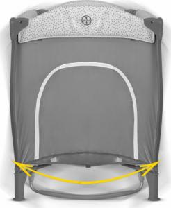 Ricokids Łóżeczko turystyczne + materac + torba 125x65x78cm RK-241 szare 14