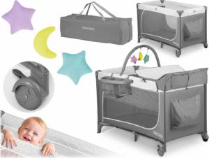 Ricokids Łóżeczko turystyczne + materac + torba 125x65x78cm RK-241 szare 8