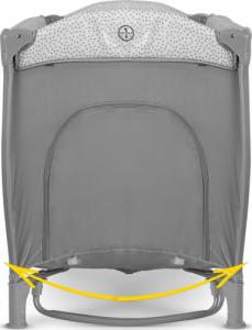 Ricokids Łóżeczko turystyczne + materac + torba 125x65x78cm RK-242 szare 5