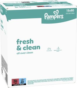 Pampers Chusteczki nawilżane FreshClean 15x80szt. 2
