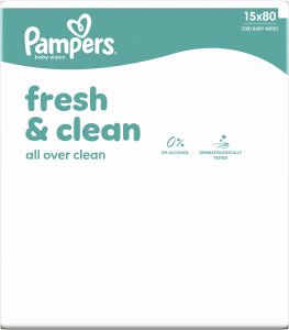 Pampers Chusteczki nawilżane FreshClean 15x80szt. 6