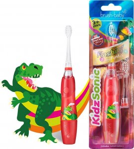 Szczoteczka Brush-baby KIDZSONIC DINOSAUR Czerwona 3