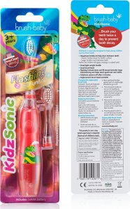 Szczoteczka Brush-baby KIDZSONIC DINOSAUR Czerwona 4