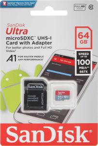 Karta SanDisk Ultra MicroSDXC 64 GB Class 10 UHS-I/U1 A1 (SD-MICRO-10/64-SAND) 3
