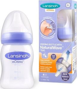 Lansinoh Butelka do Karmienia ze Smoczkiem Natural Wave 160 ml 2