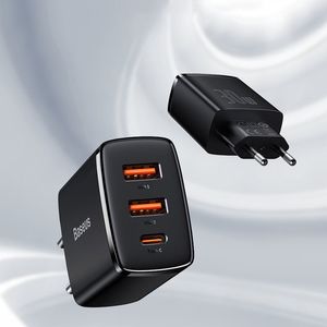Ładowarka Baseus CCXJ-E02 2x USB-A 1x USB-C 3 A (BSU2896WHT) 12