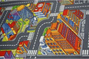 Dywany Łuszczów Dywan dziecięcy ULICZKI BIG CITY koło, koło 100 cm 2