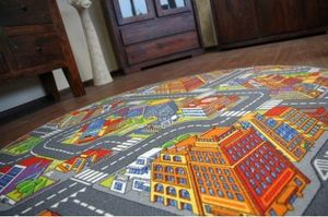 Dywany Łuszczów Dywan dziecięcy ULICZKI BIG CITY koło, koło 100 cm 3