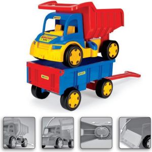 Wader GIGANT TRUCK WYWROTKA Z PRZYCZEPĄ (65100) 2