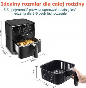 Frytkownica beztłuszczowa Cosori Smart CS158-AF-RXB 22