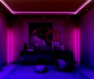 Mozos Lampa podłogowa narożna LC-RGB LED biała 6