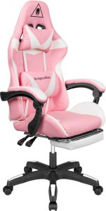 Fotel Kruger&Matz GX-150 różowo-biały 8