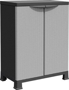Szafa ogrodowa vidaXL Szafka plastikowa, 68x39x92 cm, motyw wicker 2