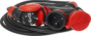 Plastrol Przedłużacz budowlany X3 przewód w oponie gumowej 3-gniazda z/u 10m H05RR-F (W-01172) 4
