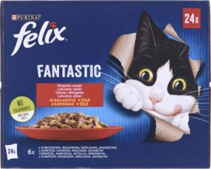 Nestle FANTASTIC WIEJSKIE SMAKI w galaretce (kura, wołowina, królik, jagnięcina) saszetki 24x85g 2