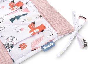 Sensillo ORGANIZER NA ŁÓŻKO – WAFEL LISKI RÓŻOWY 2