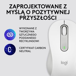 Mysz Logitech M650 L Biało-szary Left (910-006240) 5