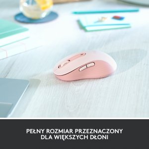 Mysz Logitech M650 L Różowy (910-006237) 3